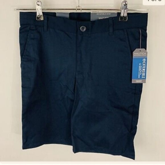 4 PAIRS Boys shorts. Navy blueuniform shorts.